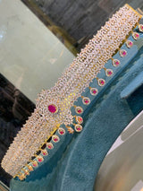 American Diamond Stones Bridal Hip Belt - Nakshatra Jewels