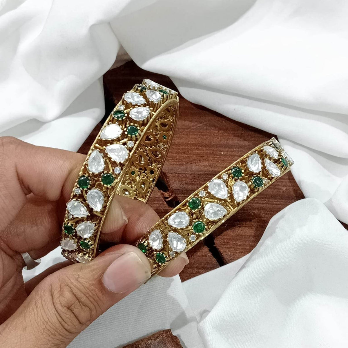 Moissanite Stones Bangles