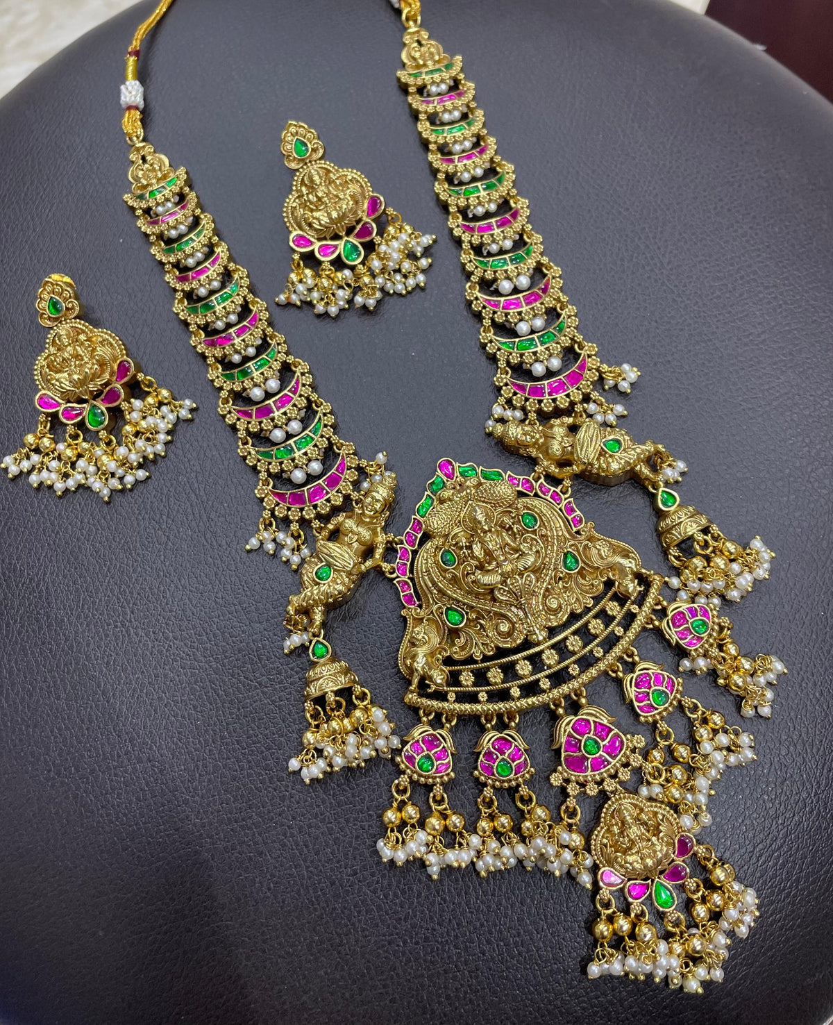 Nakshi Work with Kundan Stones Bridal Haram