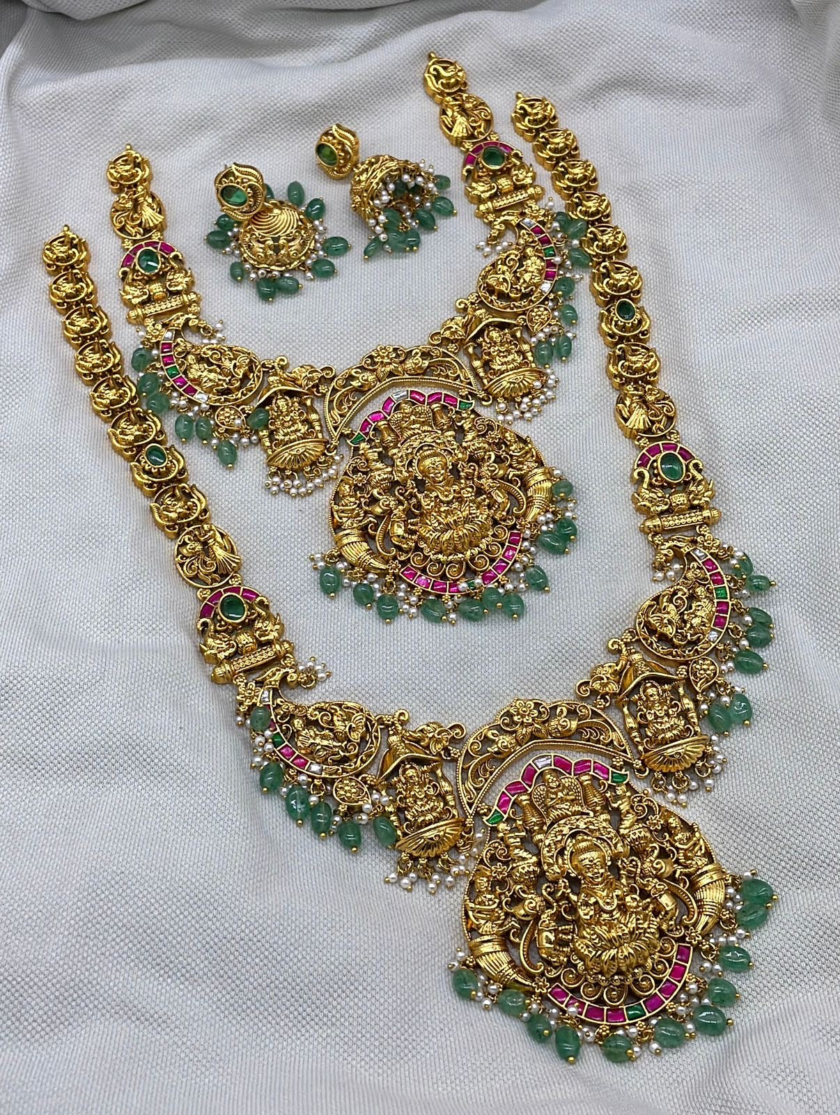 Nakshi Work with Kundan Stones Bridal Combo
