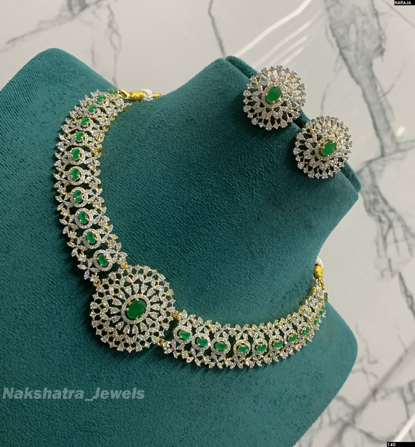 American Diamond Stones Necklace