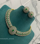 American Diamond Stones Necklace - Nakshatra Jewels
