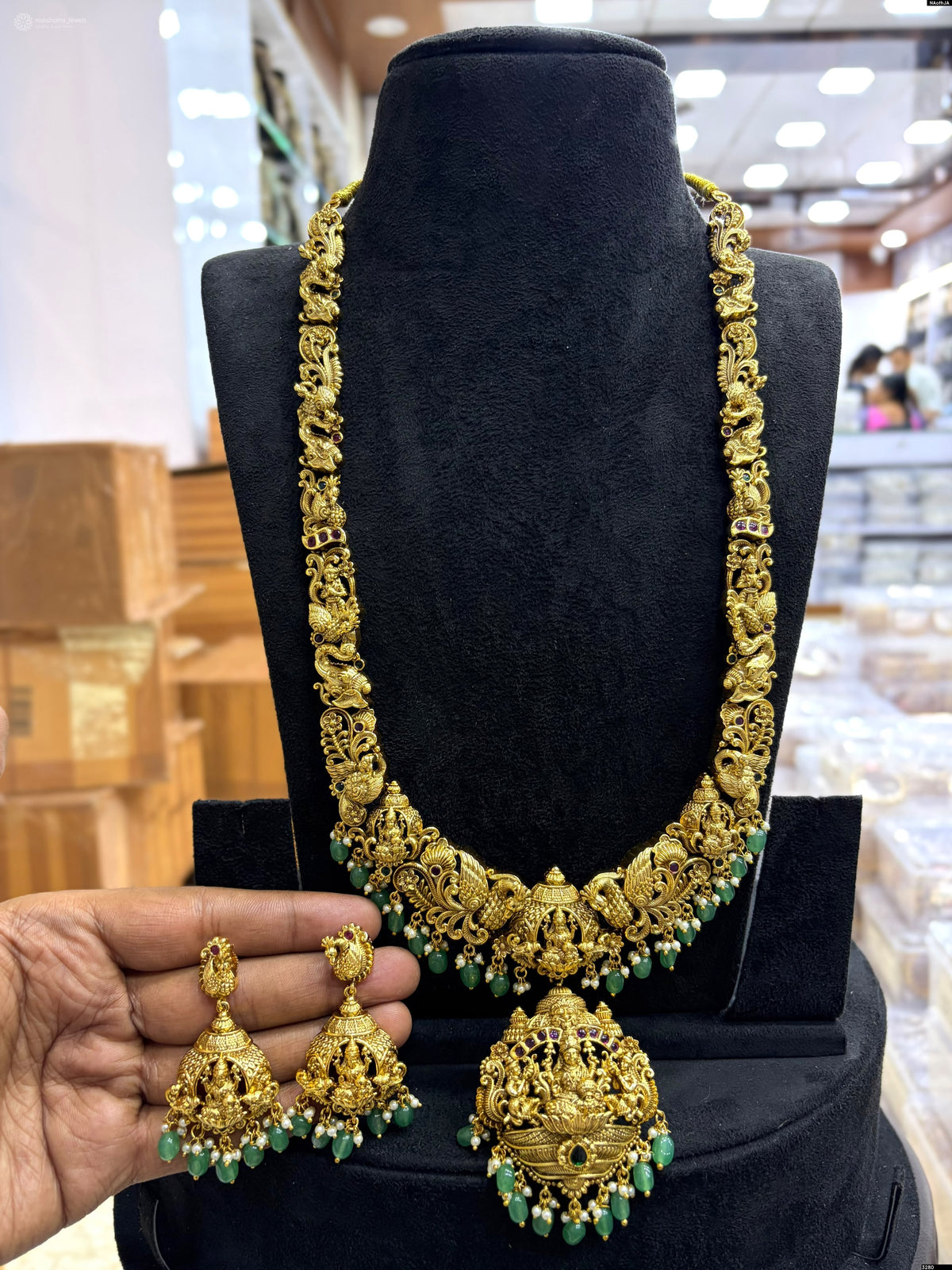 Nakshi Work with AD Stones Bridal Haram