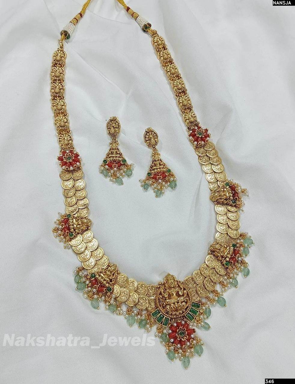 Nagasi Work with Coral Beads Bridal Haram