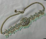 Victorian Polish AD Stone Bridal Hip Chain - Nakshatra Jewels