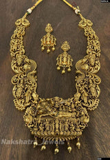 Nakshi Work with 3D embosed Bridal Haram - Nakshatra Jewels