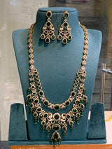 Victorian Polish with AD Stones Haram - Nakshatra Jewels