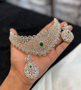 American Diamond Stones Bridal Choker