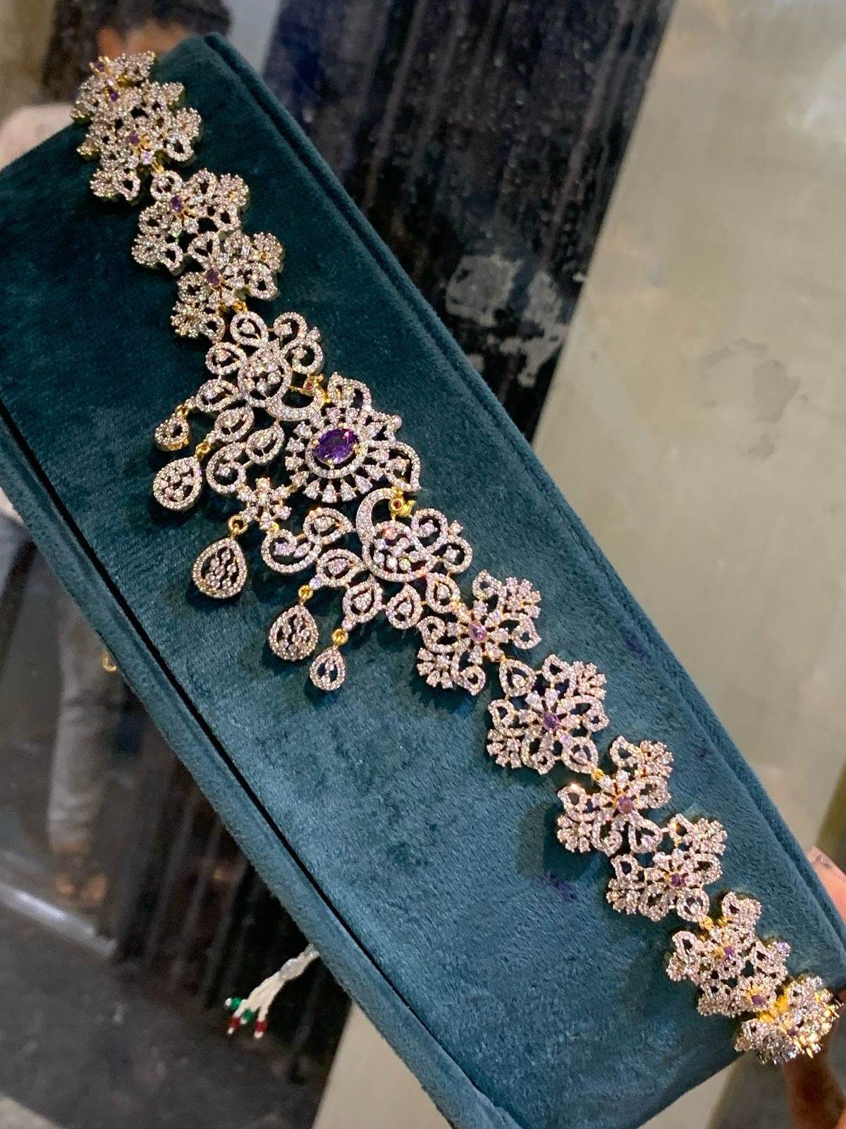 American Diamond Stones Bridal Hip Chain