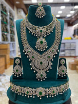 American Diamond Stones Bridal Combo Set