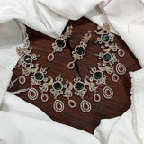 Victorian Polish with AD Stones Necklace - Nakshatra Jewels
