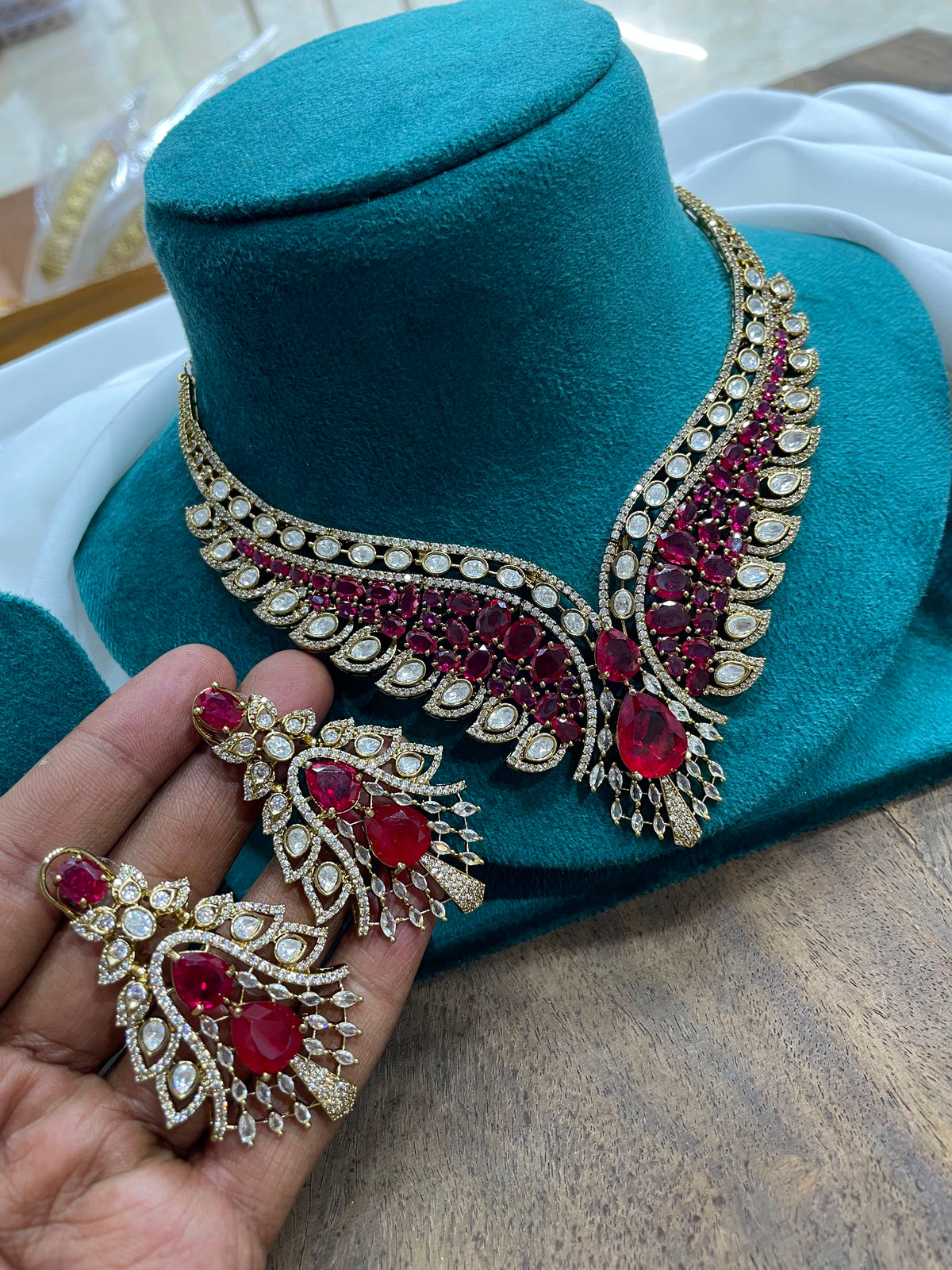 Moissanite Stones Bridal Neckset