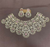 Moissanite & AD Stones Bridal Choker - Nakshatra Jewels