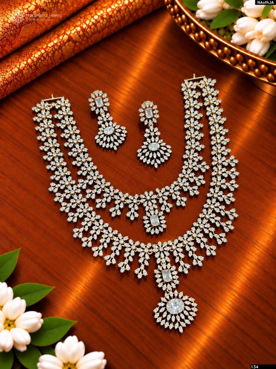American Diamond Stones Necklace