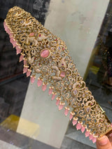 Victorian Polish AD Stones Bridal Hip Belt - Nakshatra Jewels