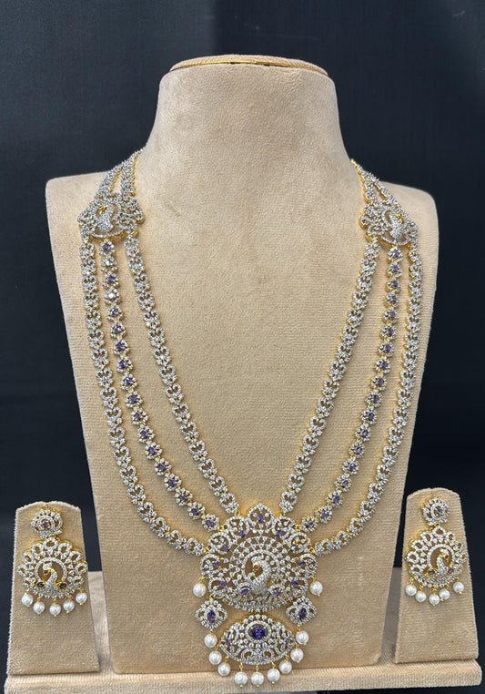 American Diamond Stones Bridal Layer Haram