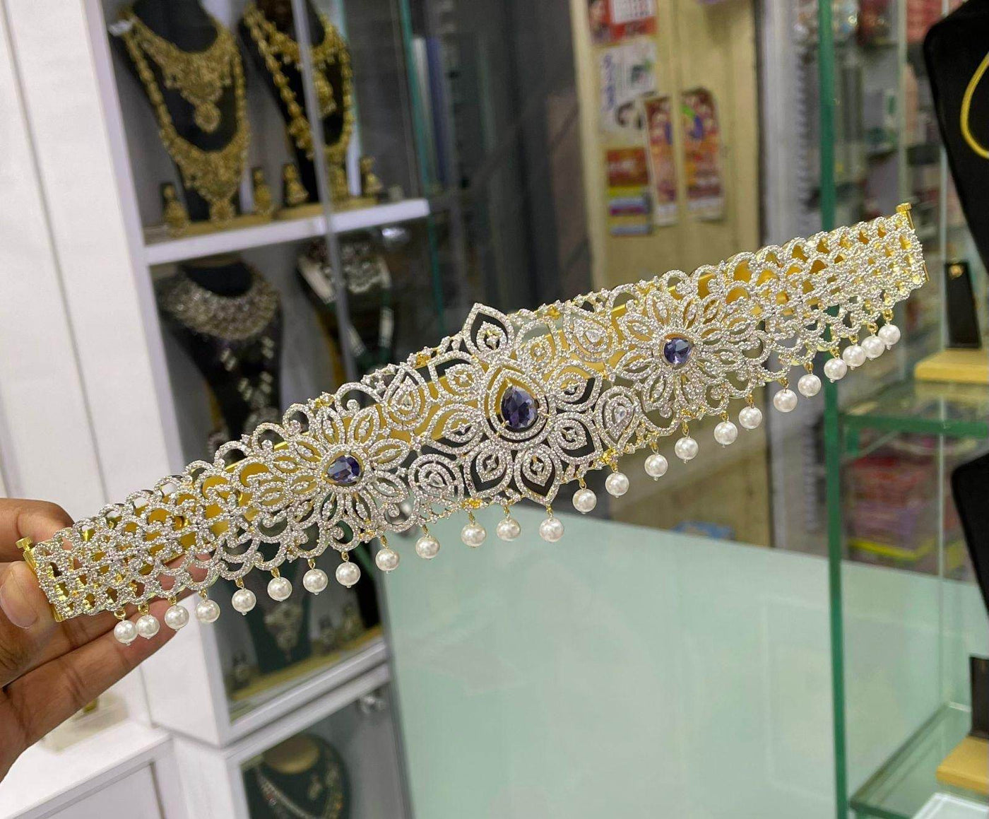 American Diamond Stones Bridal Hip Belt