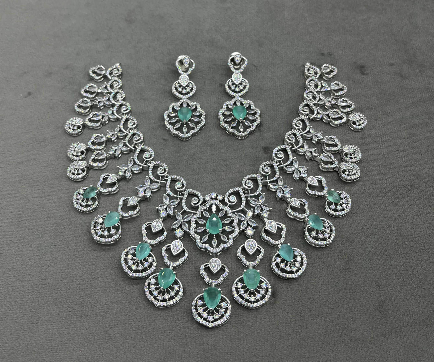 Moissanite & AD Stones  Bridal Choker