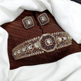 Victorian Polish AD Stones Choker - Nakshatra Jewels