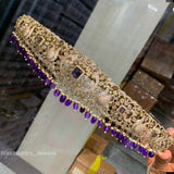 Victorian Polish AD Stones Bridal Hip Belt - Nakshatra Jewels