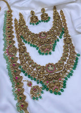 Nakshi Work with Kundan Stones Bridal Combo Set
