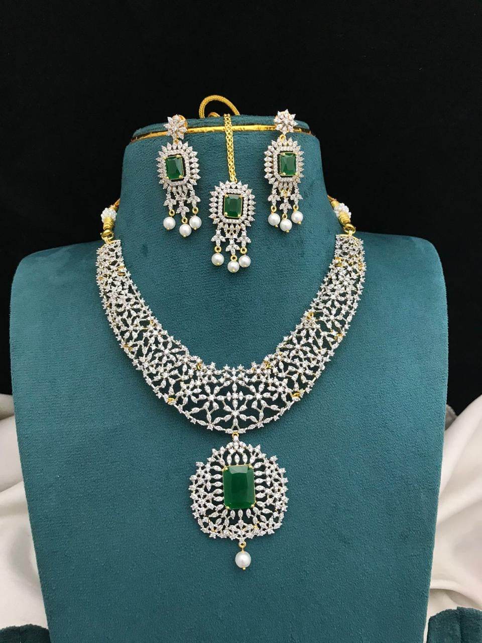 American Diamond Stones Necklace