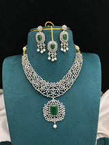 American Diamond Stones Necklace - Nakshatra Jewels