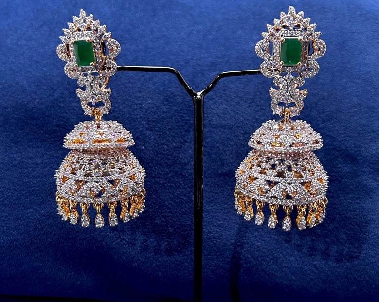 AD Stones Bridal Earrings