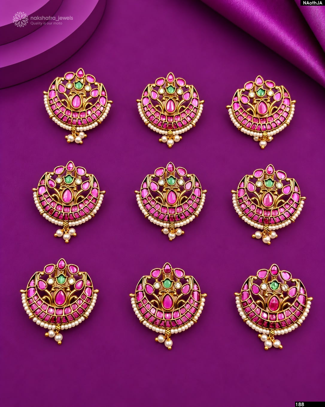 Premium Matt with Kempu Stones Hair Accessories