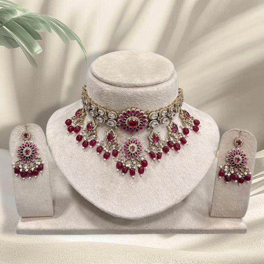 Victorian Polish with AD Stones Bridal Choker
