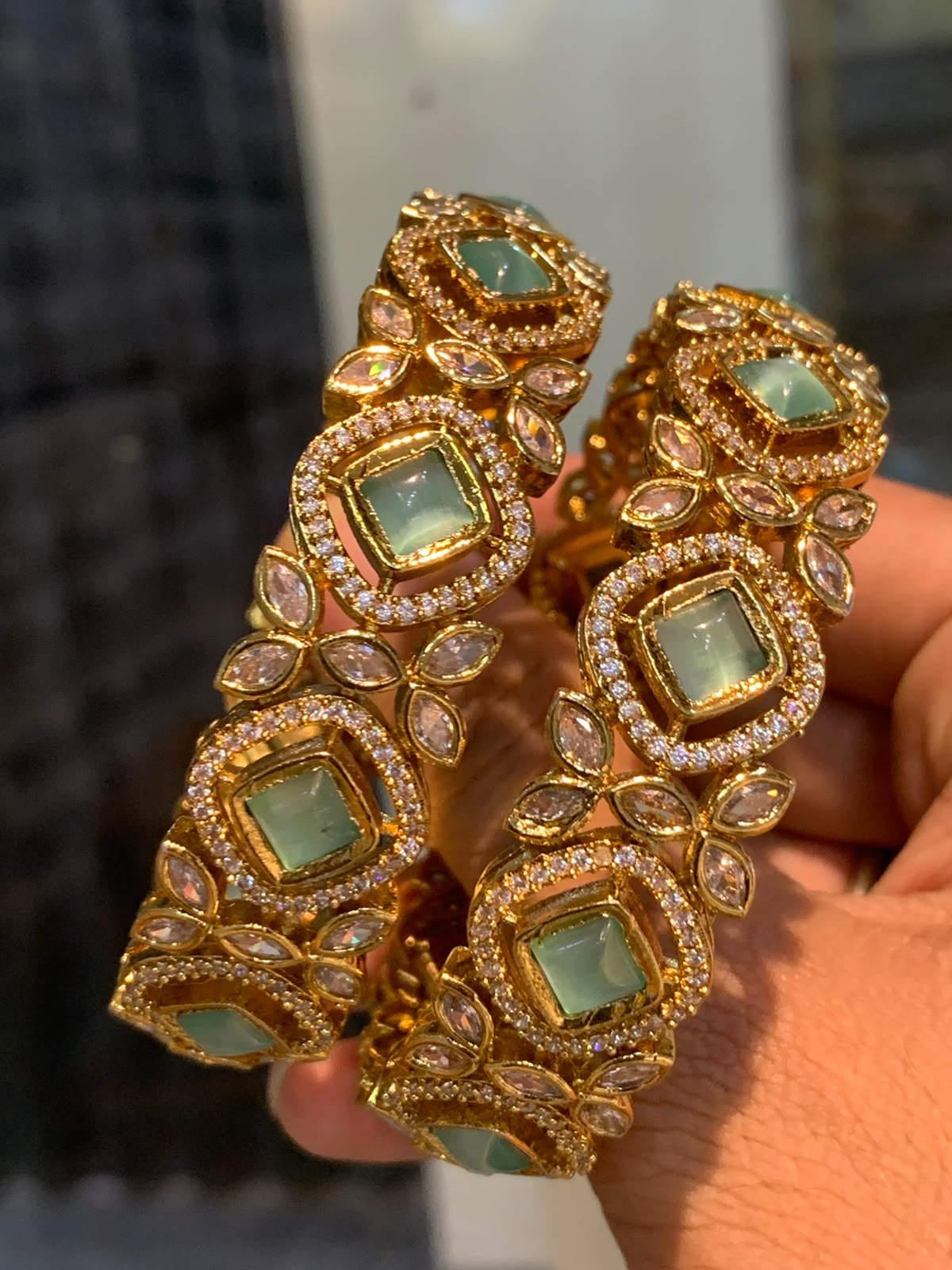 Victorian Polish AD Stone Bangles