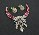 American Diamond Stones Bridal Necklace