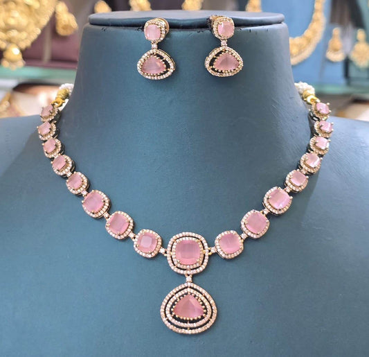 AD Stones Necklace - Nakshatra Jewels