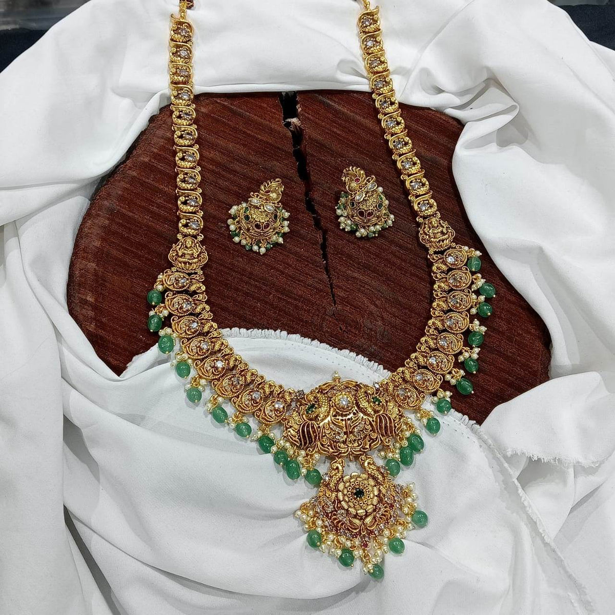 Nagasi Work with AD Stones Bridal Haram