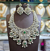 American Diamond Stones Bridal Necklace