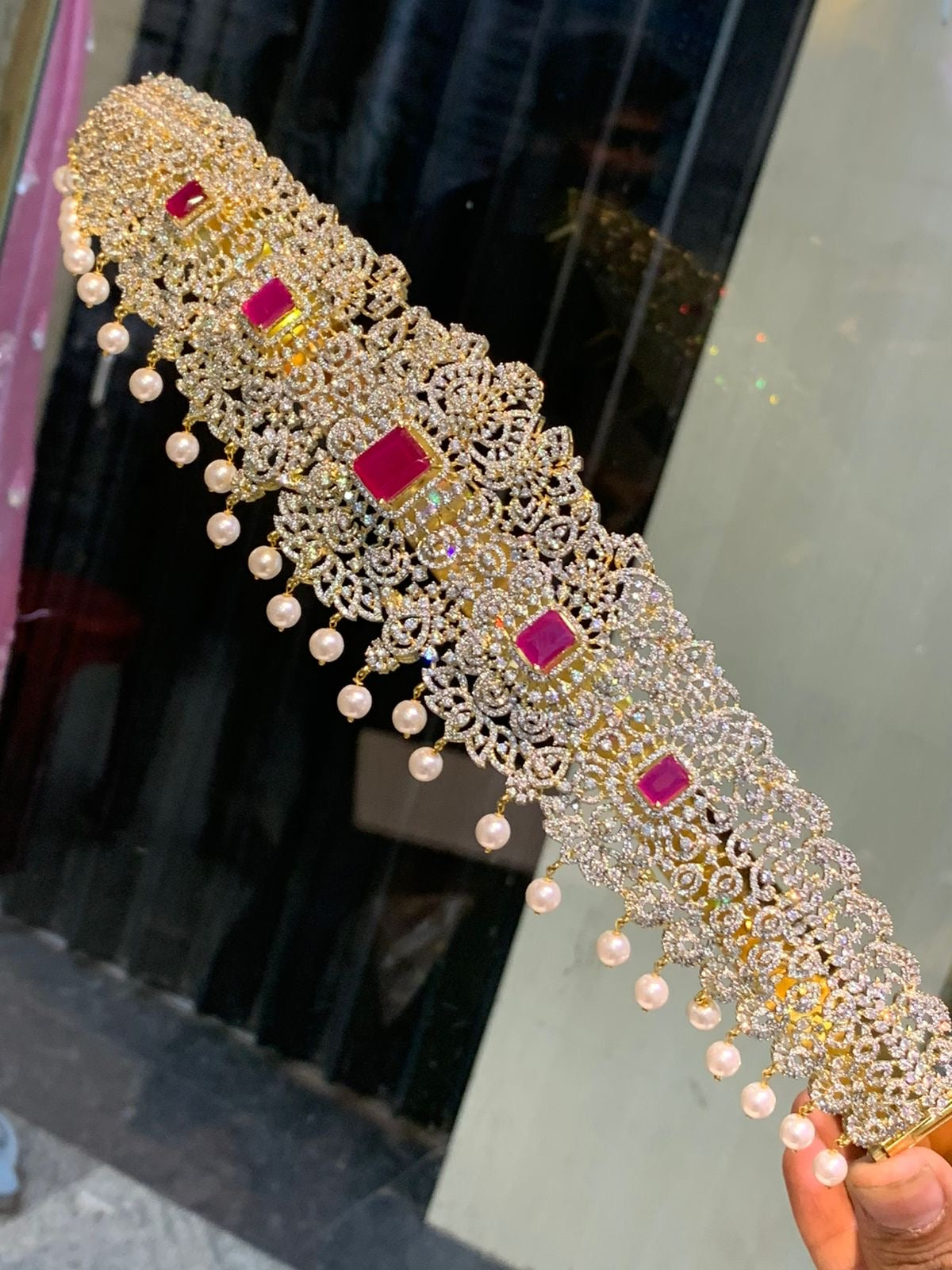 American Diamond Stones Bridal Hip Belt