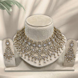 Victorian Polish with AD Stones Bridal Neck Set