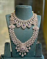 American Diamond Stones Bridal Combo Set - Nakshatra Jewels