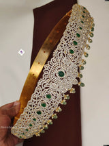 American Diamond Stones Bridal Hip Belt - Nakshatra Jewels