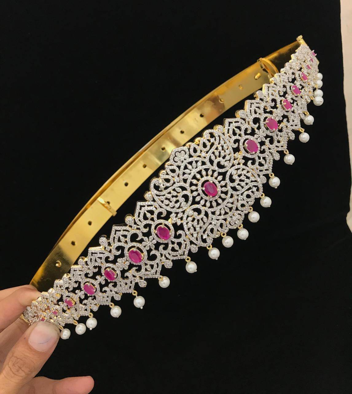 American Diamond Stones Bridal Hip Belt