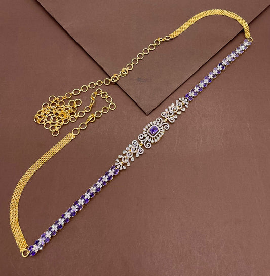 American Diamond Stones Hip Chain