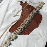 Victorian Polish AD Stones Bridal Hip Chain - Nakshatra Jewels