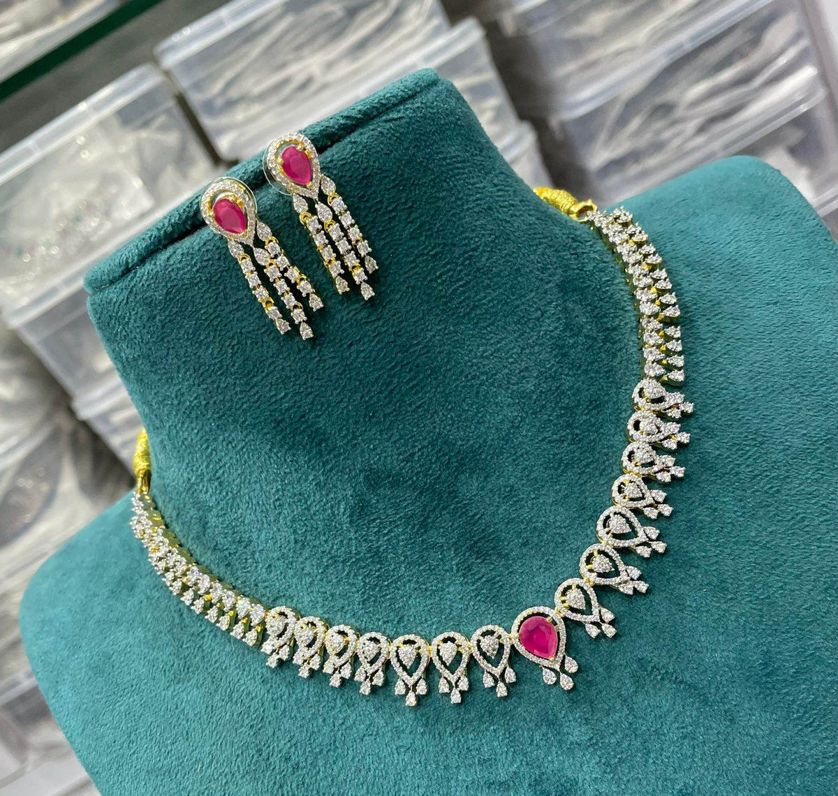 AD Stones Necklace
