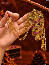 Nakshi Work with Kempu Stones Hair Accessories