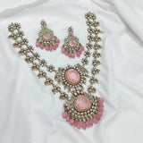 Moissanite & AD Stones Bridal Layer Haram - Nakshatra Jewels