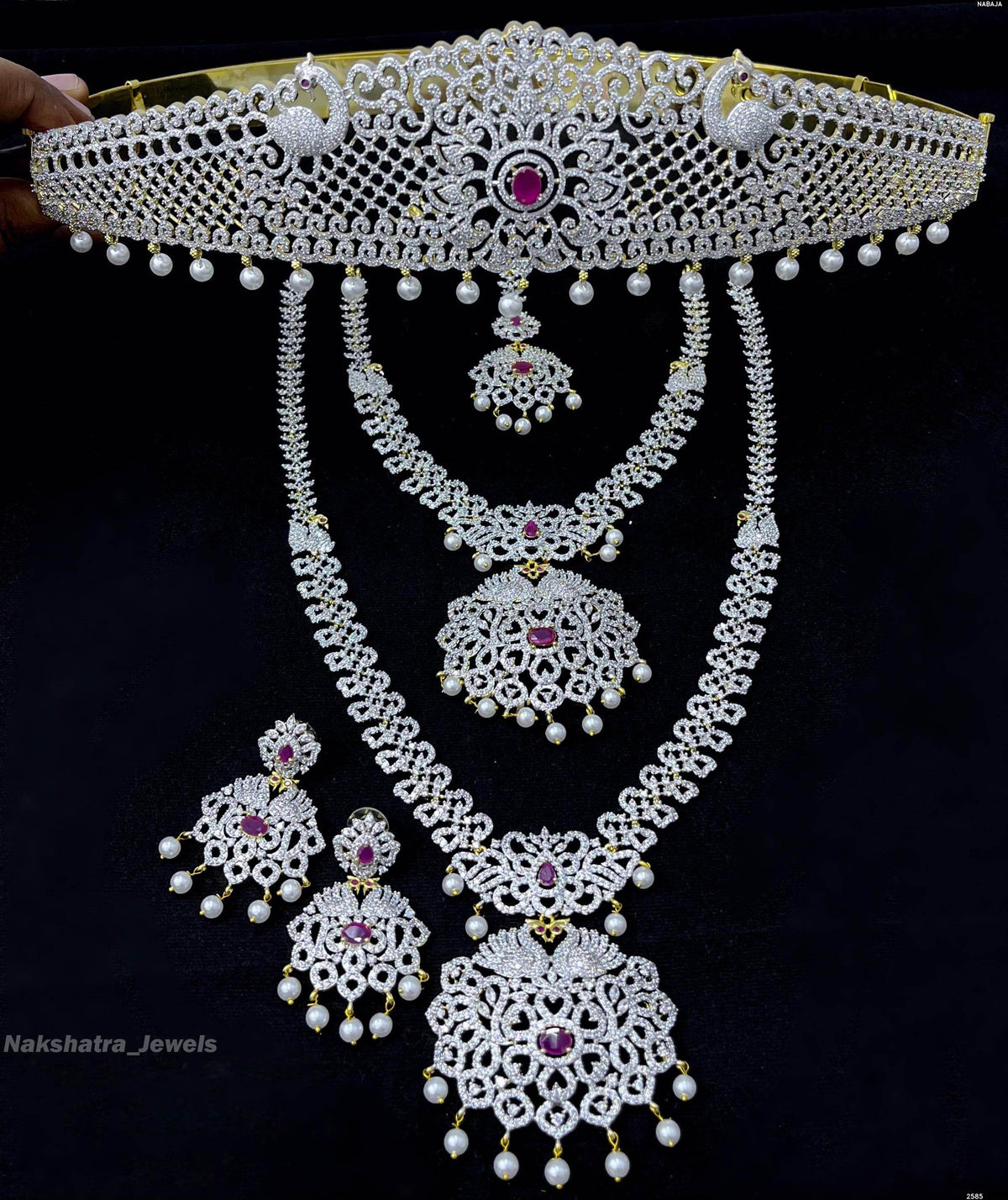American Diamond Stones Bridal Set