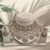 Victorian Polish with AD Stones Bridal Choker - Nakshatra Jewels