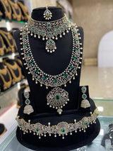 American Diamond Stones Bridal Combo Set