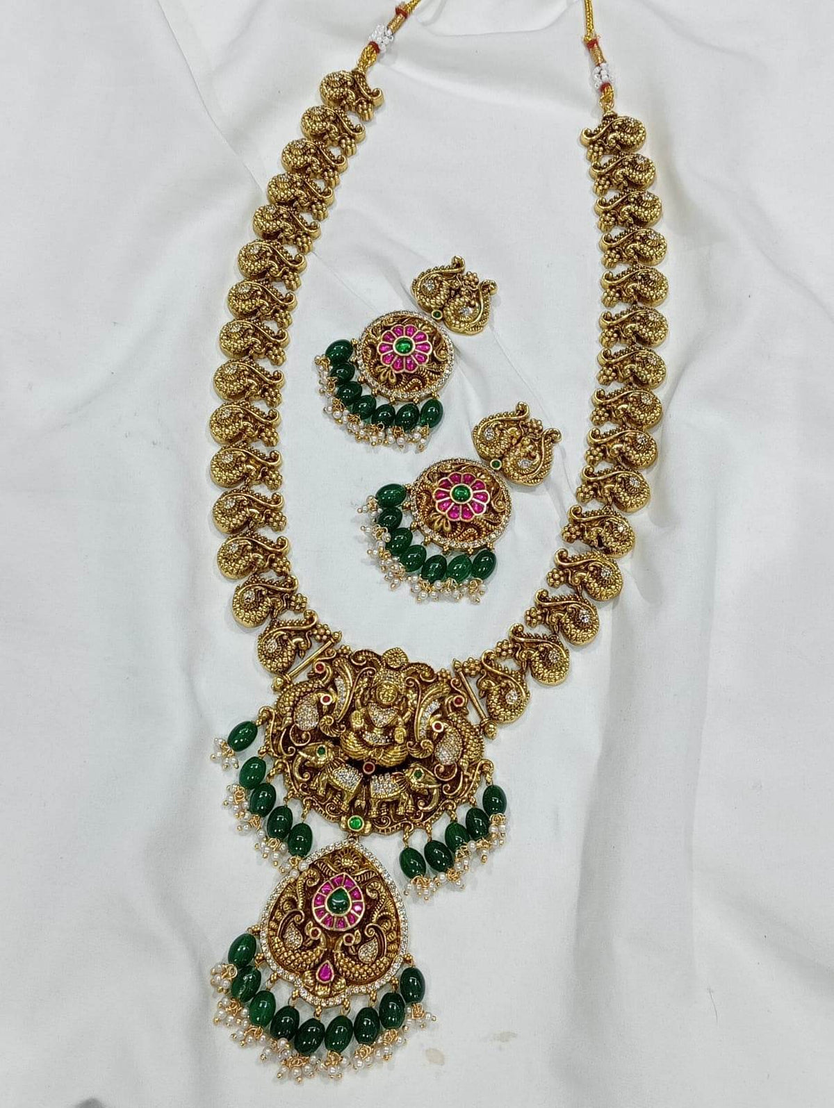 Nakshi Work with Kundan Stones Bridal Haram