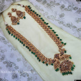Nagasi Work with Kempu Stones Haram - Nakshatra Jewels